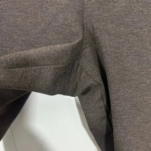 J. Jill Ponte Sz LP Brown Slim Leg Pull-On Ankle Pants Back Pockets - Picture 4 of 13